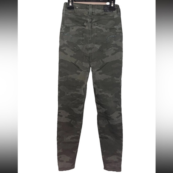 American Eagle Women’s Next Level Stretch Curvy Super High Rise Jeggings Sz 0 R - Picture 4 of 5